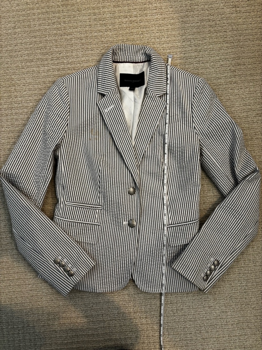Banana Republic Seersucker Women’s Blazer size 0